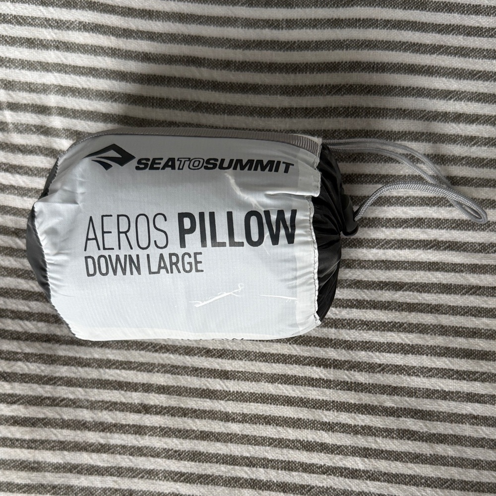 Sea to Summit Aeros down pillow for backpacking size Large